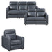 Homelegance - Equinox 3 Piece Reclining Sofa Set in Navy - 8368NVY*3PWA2 - GreatFurnitureDeal