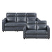 Homelegance - Equinox 2 Piece Reclining Sofa Set in Navy - 8368NVY*2PWA2 - GreatFurnitureDeal