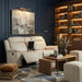 Homelegance - Nest Double Reclining Loveseat with Center Console and Receptacles in Beige - 8379BEG-2 - GreatFurnitureDeal