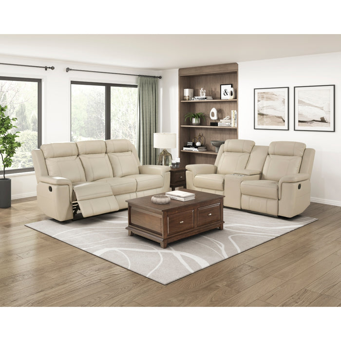 Homelegance - Nest Double Reclining Sofa in Beige - 8379BEG-3 - GreatFurnitureDeal