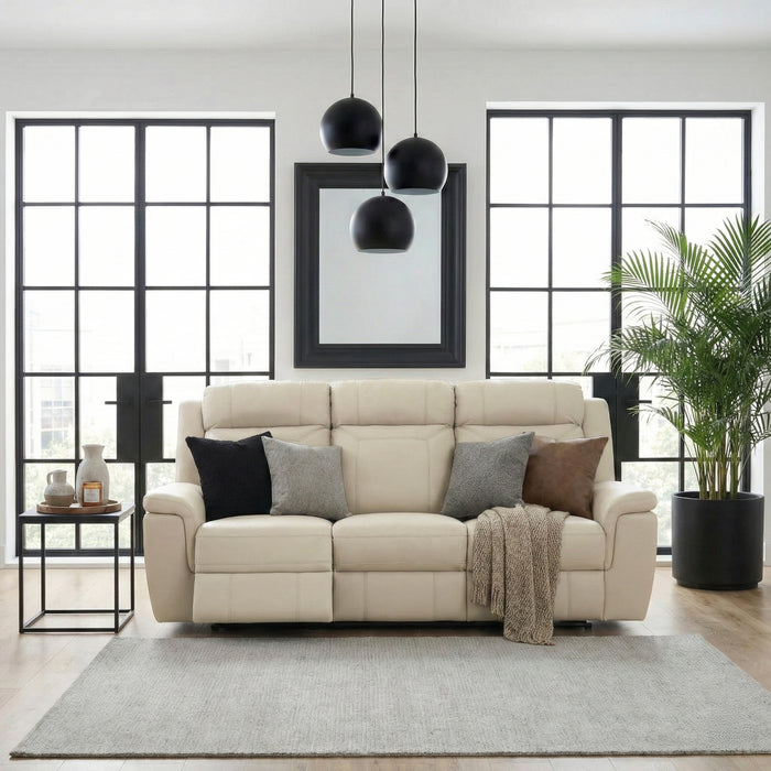 Homelegance - Nest Double Reclining Sofa in Beige - 8379BEG-3 - GreatFurnitureDeal