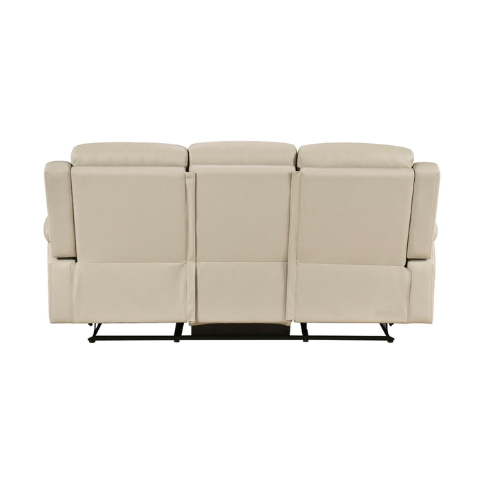 Homelegance - Nest 2 Piece Reclining Sofa Set in Beige - 8379BEG*2 - GreatFurnitureDeal