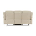 Homelegance - Nest 2 Piece Reclining Sofa Set in Beige - 8379BEG*2 - GreatFurnitureDeal