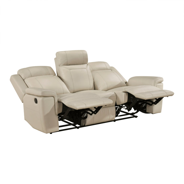 Homelegance - Nest 2 Piece Reclining Sofa Set in Beige - 8379BEG*2 - GreatFurnitureDeal