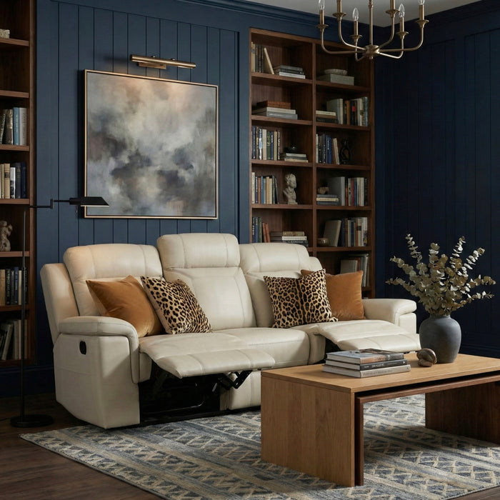 Homelegance - Nest Double Reclining Sofa in Beige - 8379BEG-3 - GreatFurnitureDeal