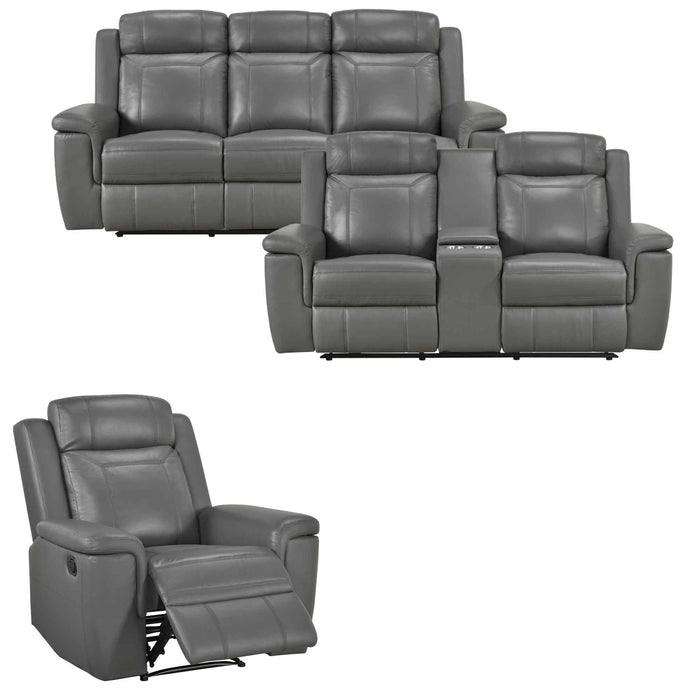 Homelegance - Nest 3 Piece Sofa Set in Dark Gray - 8379DGY*3 - GreatFurnitureDeal