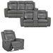 Homelegance - Nest 3 Piece Sofa Set in Dark Gray - 8379DGY*3 - GreatFurnitureDeal