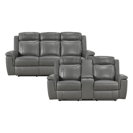 Homelegance - Nest 2 Piece Sofa Set in Dark Gray - 8379DGY*2 - GreatFurnitureDeal