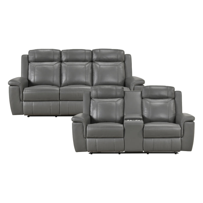 Homelegance - Nest 2 Piece Sofa Set in Dark Gray - 8379DGY*2 - GreatFurnitureDeal