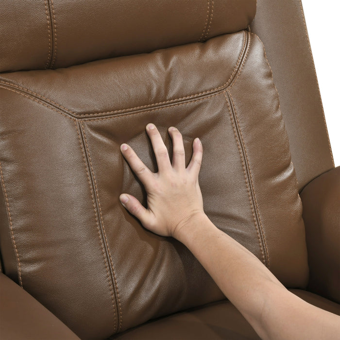 Homelegance - Nest Double Reclining Sofa in Camel - 8379TBR-3 - GreatFurnitureDeal
