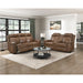 Homelegance - Nest Double Reclining Loveseat with Center Console and Receptacles in Camel - 8379TBR-2 - GreatFurnitureDeal