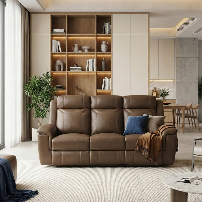 Homelegance - Nest Double Reclining Sofa in Camel - 8379TBR-3 - GreatFurnitureDeal