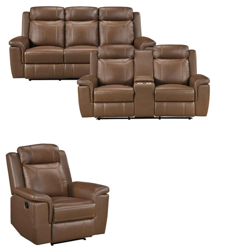 Homelegance - Nest 3 Piece Sofa Set in Camel - 8379TBR*3 - GreatFurnitureDeal