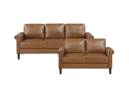 Homelegance - Heritage Loveseat in Brown - 8389BRW-2 - GreatFurnitureDeal