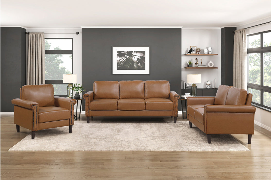 Homelegance - Heritage 3 Piece Living Room Set in Brown - 8389BRW*3 - GreatFurnitureDeal