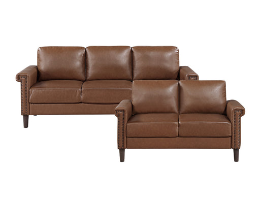 Homelegance - Heritage 2 Piece Sofa Set in Chocolate - 8389CHC*2 - GreatFurnitureDeal
