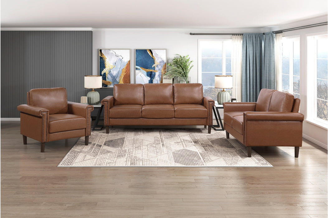 Homelegance - Heritage Loveseat in Chocolate - 8389CHC-2 - GreatFurnitureDeal