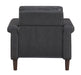 Homelegance - Heritage 3 Piece Living Room Set in Dark Grey - 8389DGY*3 - GreatFurnitureDeal