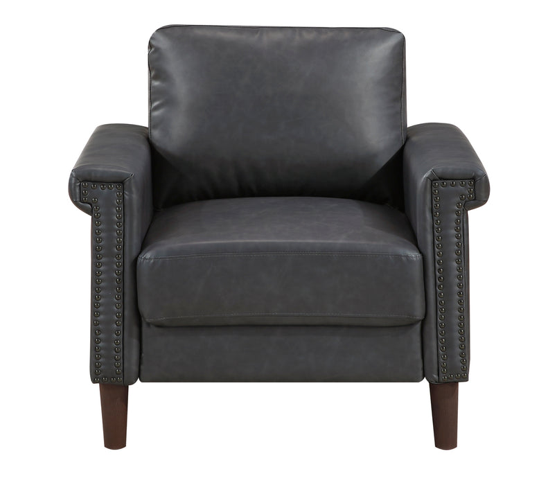 Homelegance - Heritage 3 Piece Living Room Set in Dark Grey - 8389DGY*3 - GreatFurnitureDeal