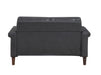 Homelegance - Heritage 3 Piece Living Room Set in Dark Grey - 8389DGY*3 - GreatFurnitureDeal