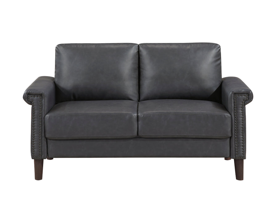 Homelegance - Heritage 2 Piece Sofa Set in Dark Grey - 8389DGY*2 - GreatFurnitureDeal