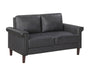 Homelegance - Heritage Loveseat in Dark Grey - 8389DGY-2 - GreatFurnitureDeal