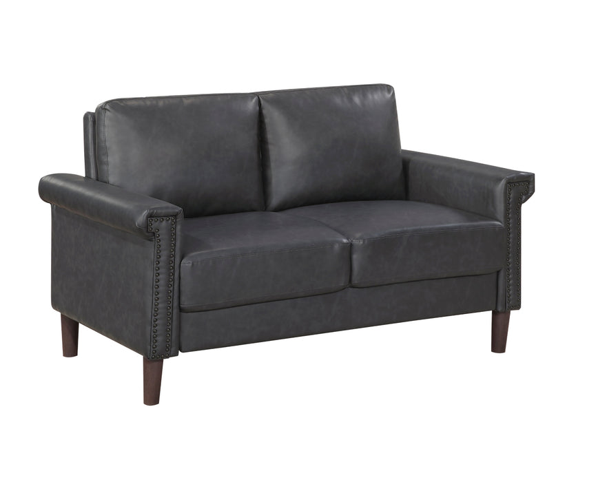 Homelegance - Heritage 2 Piece Sofa Set in Dark Grey - 8389DGY*2 - GreatFurnitureDeal