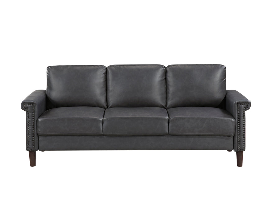 Homelegance - Heritage 3 Piece Living Room Set in Dark Grey - 8389DGY*3 - GreatFurnitureDeal
