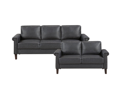 Homelegance - Heritage 3 Piece Living Room Set in Dark Grey - 8389DGY*3 - GreatFurnitureDeal