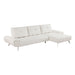 Homelegance - Dominic 2 Piece Sectional with Right Chaise in Beige - 8400BEG*22LRC - GreatFurnitureDeal