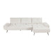 Homelegance - Dominic 2 Piece Sectional with Right Chaise in Beige - 8400BEG*22LRC - GreatFurnitureDeal