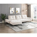 Homelegance - Dominic 2 Piece Sectional with Left Chaise in Beige - 8400BEG*2LC2R - GreatFurnitureDeal