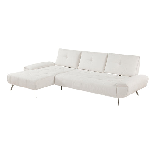 Homelegance - Dominic 2 Piece Sectional with Left Chaise in Beige - 8400BEG*2LC2R - GreatFurnitureDeal