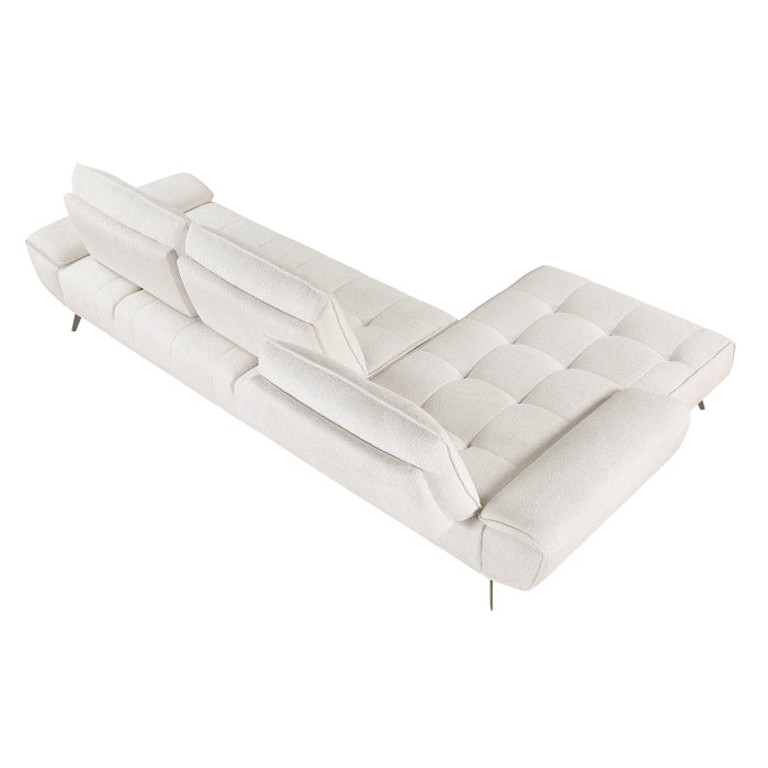 Homelegance - Dominic 2 Piece Sectional with Left Chaise in Beige - 8400BEG*2LC2R - GreatFurnitureDeal