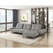 Homelegance - Dominic 2 Piece Sectional with Right Chaise in Dove Gray - 8400DVG*22LRC - GreatFurnitureDeal
