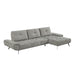 Homelegance - Dominic 2 Piece Sectional with Right Chaise in Dove Gray - 8400DVG*22LRC - GreatFurnitureDeal