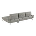 Homelegance - Dominic 2 Piece Sectional with Right Chaise in Dove Gray - 8400DVG*22LRC - GreatFurnitureDeal