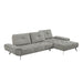Homelegance - Dominic 2 Piece Sectional with Right Chaise in Dove Gray - 8400DVG*22LRC - GreatFurnitureDeal