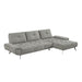Homelegance - Dominic 2 Piece Sectional with Right Chaise in Dove Gray - 8400DVG*22LRC - GreatFurnitureDeal