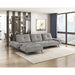 Homelegance - Dominic 2 Piece Sectional with Left Chaise in Dove Gray - 8400DVG*2LC2R - GreatFurnitureDeal