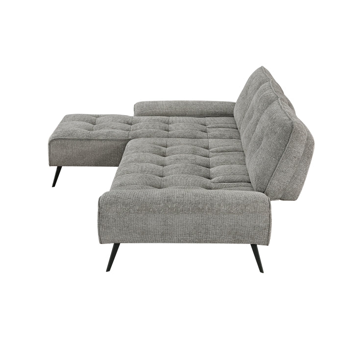 Homelegance - Dominic 2 Piece Sectional with Left Chaise in Dove Gray - 8400DVG*2LC2R - GreatFurnitureDeal