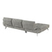 Homelegance - Dominic 2 Piece Sectional with Left Chaise in Dove Gray - 8400DVG*2LC2R - GreatFurnitureDeal
