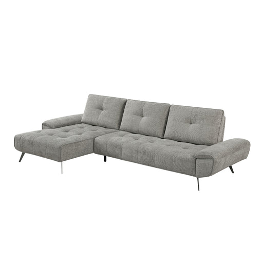 Homelegance - Dominic 2 Piece Sectional with Left Chaise in Dove Gray - 8400DVG*2LC2R - GreatFurnitureDeal