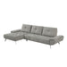 Homelegance - Dominic 2 Piece Sectional with Left Chaise in Dove Gray - 8400DVG*2LC2R - GreatFurnitureDeal