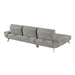 Homelegance - Dominic 2 Piece Sectional with Left Chaise in Dove Gray - 8400DVG*2LC2R - GreatFurnitureDeal