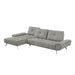 Homelegance - Dominic 2 Piece Sectional with Left Chaise in Dove Gray - 8400DVG*2LC2R - GreatFurnitureDeal