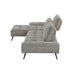 Homelegance - Dominic 2 Piece Sectional with Left Chaise in Dove Gray - 8400DVG*2LC2R - GreatFurnitureDeal