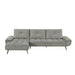 Homelegance - Dominic 2 Piece Sectional with Left Chaise in Dove Gray - 8400DVG*2LC2R - GreatFurnitureDeal