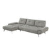 Homelegance - Dominic 2 Piece Sectional with Left Chaise in Dove Gray - 8400DVG*2LC2R - GreatFurnitureDeal