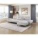 Homelegance - Dominic 2 Piece Sectional with Right Chaise in Light Gray - 8400LTG*22LRC - GreatFurnitureDeal